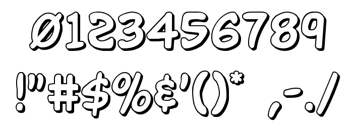 Buddy Champion 3D Font OTHER CHARS