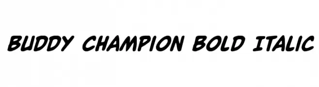 Buddy Champion Bold Italic  Fuentes Gratis Descargar