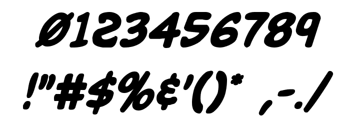 Buddy Champion Bold Italic Font OTHER CHARS