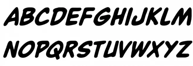 Buddy Champion Bold Italic خط أحرف صغيرة