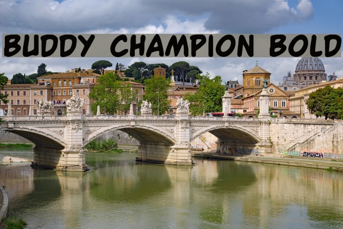 Buddy Champion Bold Font examples