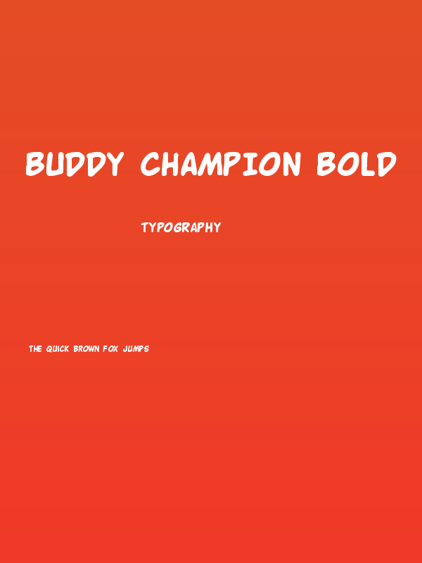 Buddy Champion Bold Poster