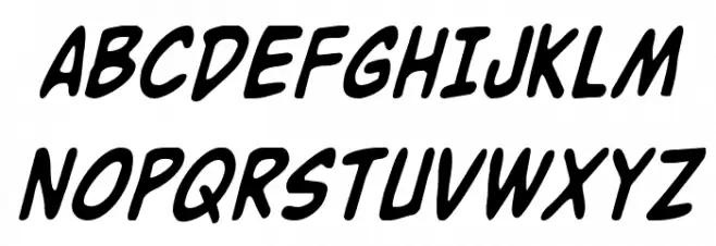 Buddy Champion Condensed Italic Font Litere mari