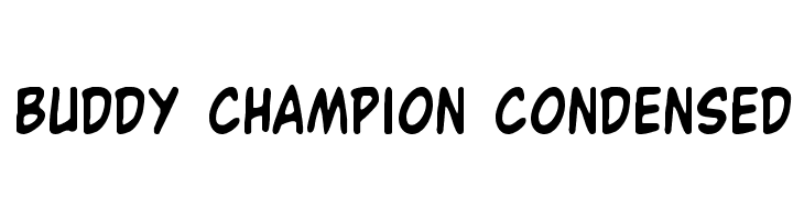 Buddy Champion Condensed Font
