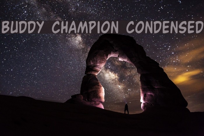 Buddy Champion Condensed Font examples