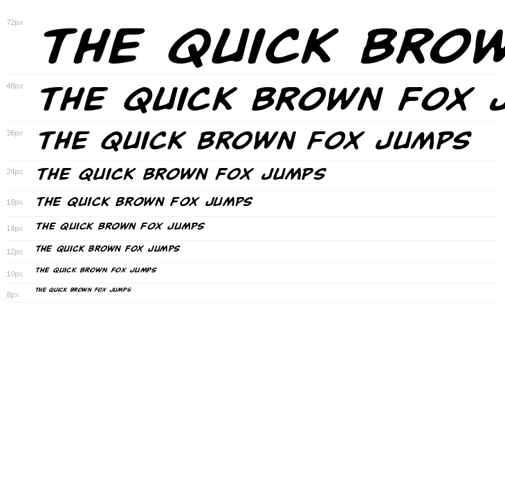 Buddy Champion Expanded Italic Waterfall