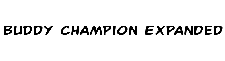 Buddy Champion Expanded Font