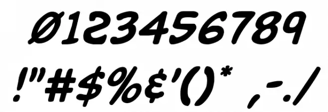 Buddy Champion Italic Font OTHER CHARS