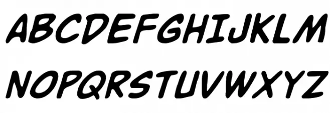 Buddy Champion Italic 字体 大写