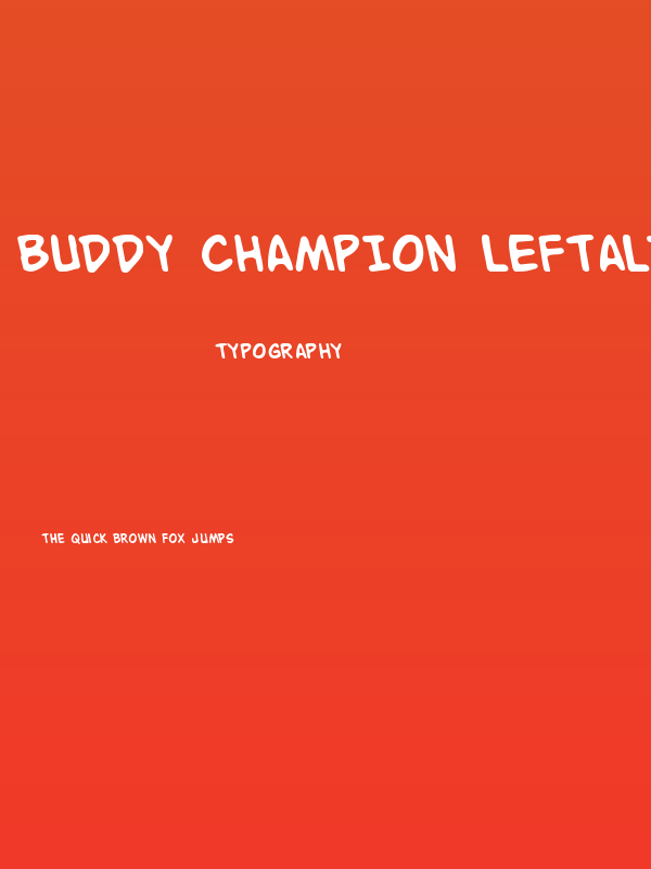 Buddy Champion Leftalic Poster