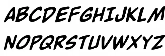 Buddy Champion Rotalic Font UPPERCASE