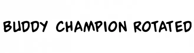 Buddy Champion Rotated  Frei Schriftart Herunterladen