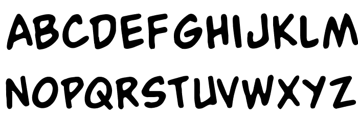 Buddy Champion Rotated Font LOWERCASE