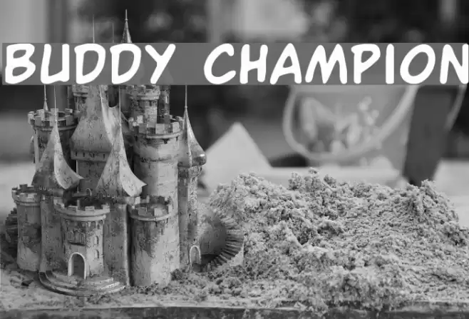 Buddy Champion Font examples