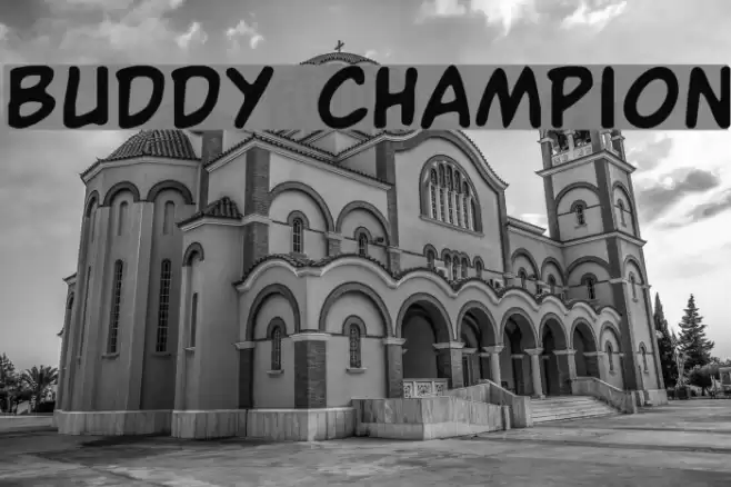 Buddy Champion Font examples