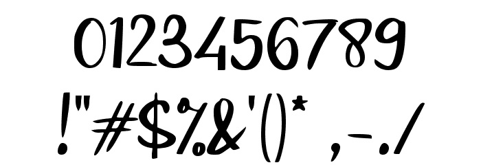 Budget_Trip Font OTHER CHARS