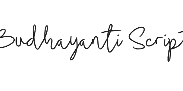 Budhayanti Script Logo