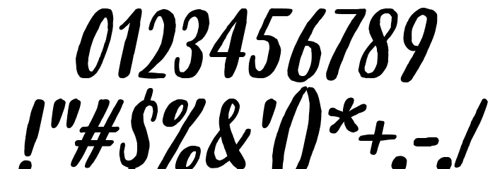 Budidaya Italic Font OTHER CHARS