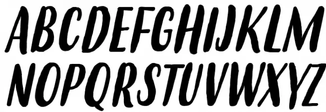 Budidaya Italic Caratteri MAIUSCOLE