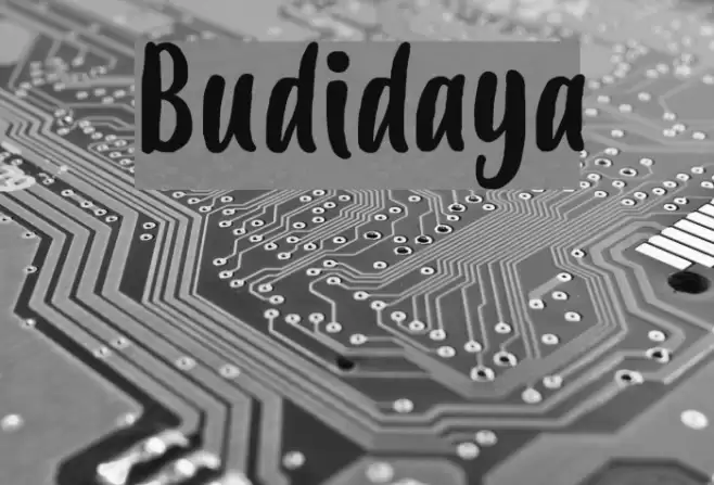 Budidaya Font examples