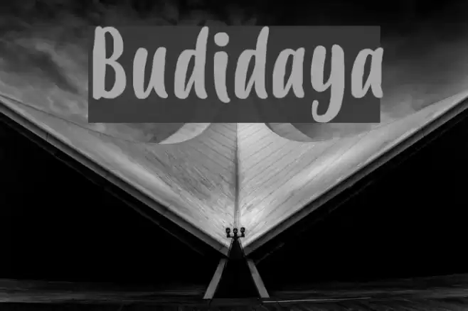 Budidaya Font examples