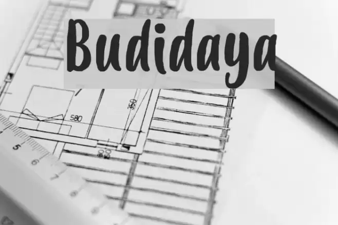 Budidaya Font examples