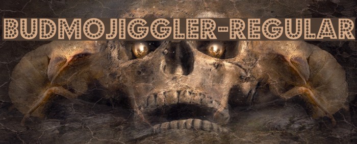 BudmoJiggler-Regular Font examples