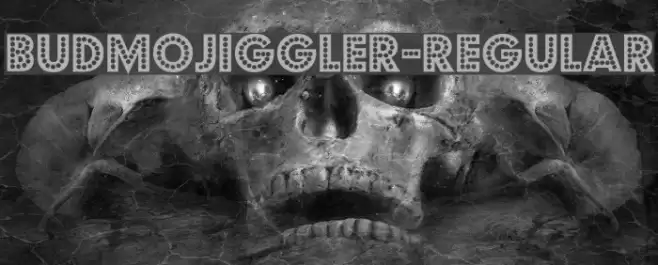 BudmoJiggler-Regular Font examples