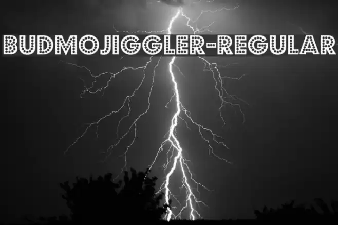 BudmoJiggler-Regular Font examples
