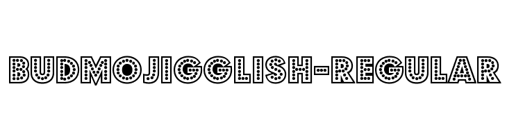 BudmoJigglish-Regular 字体