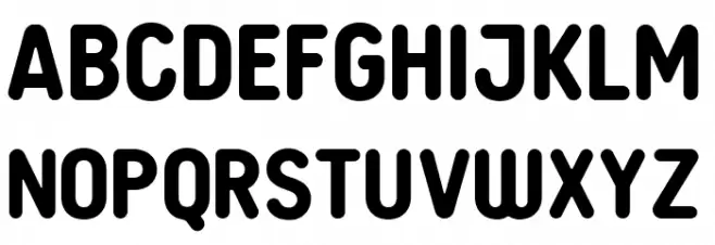 Budokan Rounded Bold Schriftart Groß