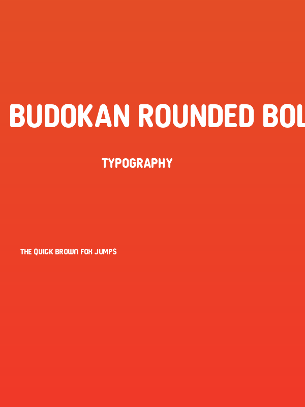 Budokan Rounded Bold Poster