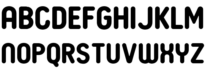Budokan Rounded Bold Font LOWERCASE
