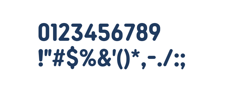 BudokanRounded-Bold Other Characters