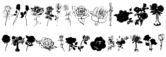 Buds and Blossoms Font LOWERCASE
