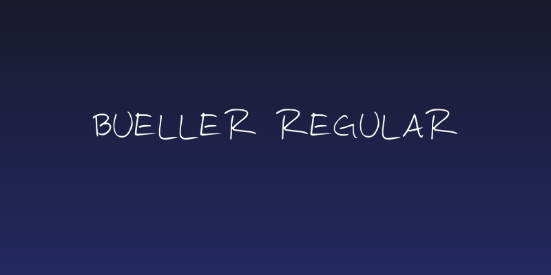Bueller Regular Social Header