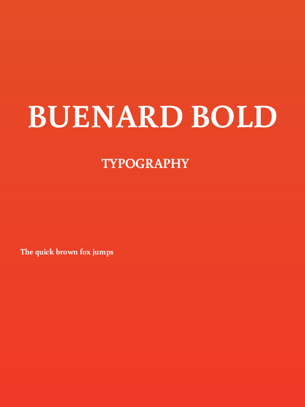 Buenard Bold Poster
