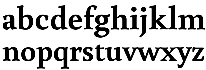 Buenard Bold Font LOWERCASE