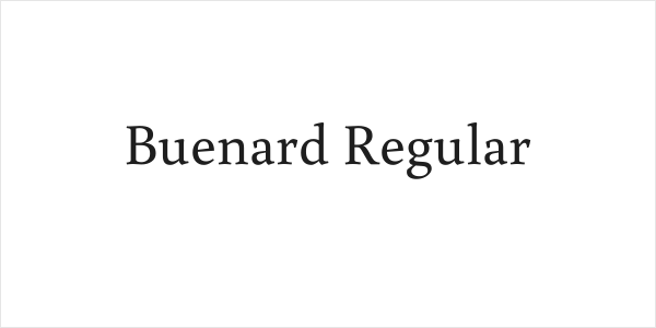Buenard Regular Logo