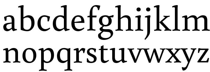 Buenard Regular Font LOWERCASE