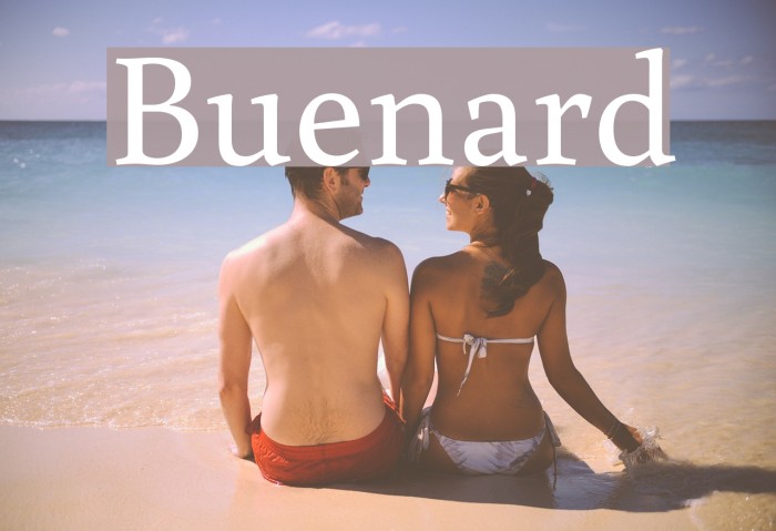 Buenard Font examples
