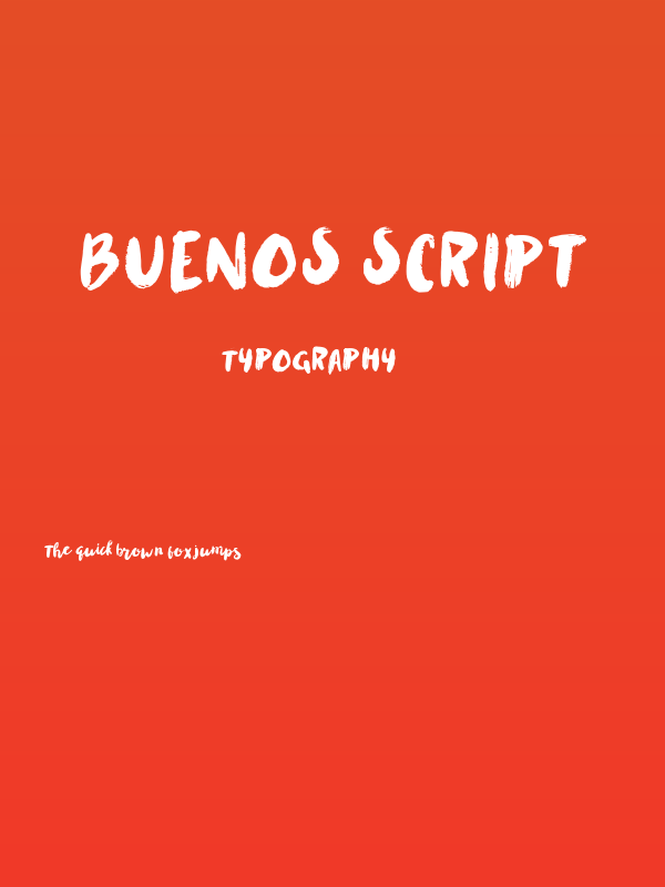 Buenos Script Poster