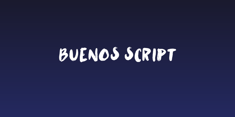 Buenos Script Social Header