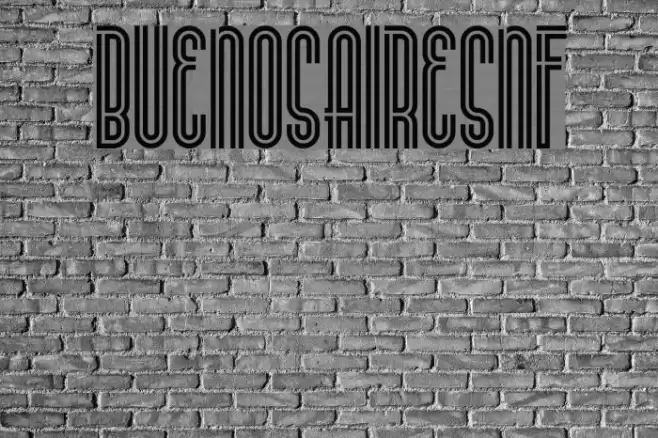BuenosAiresNF Schriftart examples