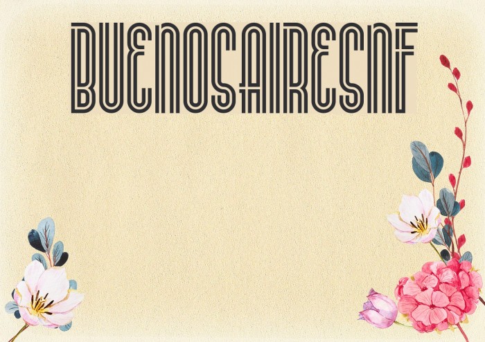 BuenosAiresNF Font examples