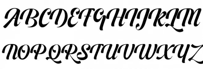 BufallyScript Schriftart Groß