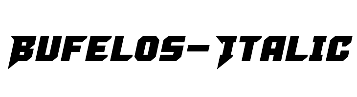 Bufelos-Italic  لخطوط تنزيل
