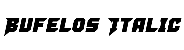 Bufelos Italic  font caratteri gratis