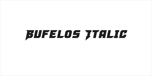 Bufelos Italic Logo