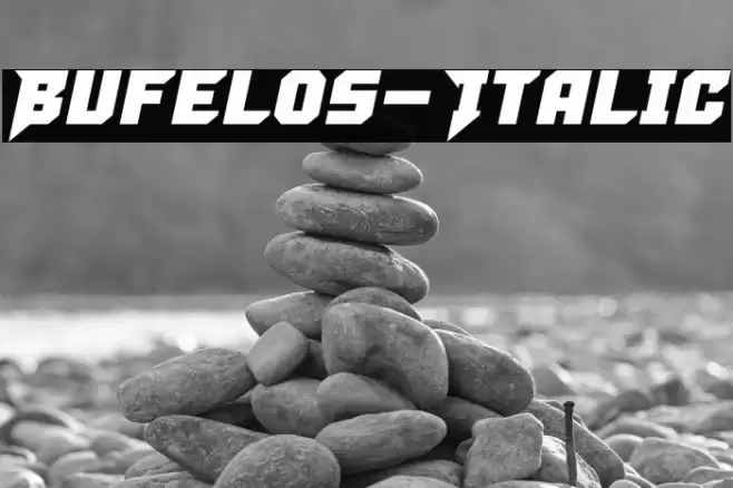 Bufelos-Italic Font examples